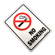 Aifiuroo No Smoking Sign, 2 Pack No Smoking Metal Reflective Signs - 10 x 7 .040 Rust Free Heavy Duty Aluminum sign - UV Printed With Professional Graphics - Easy To Mount - Indoor & Outdoor Use