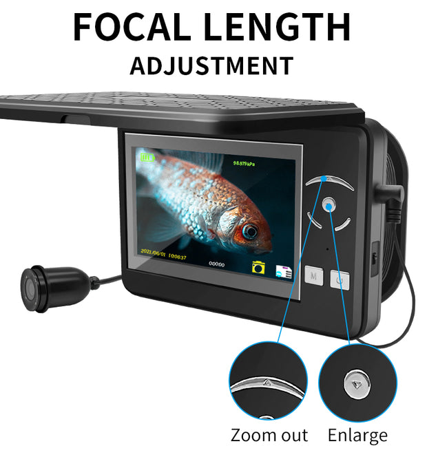 Underwater Fishing Camera 1080P HD 4.3 Inch Handheld LCD Ice Fishing Finder  For Boat Kayak Sea Fishing With 10000amh Battery