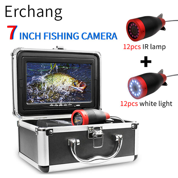 Underwater Fishing Camera DVR Video Recording, Underwater Video Camera,  HD1000 TVL Infrared LED Underwater Camera for Fishing with 4.3 Inch LCD